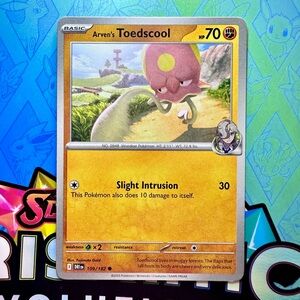 arven’s toedscool (109/182) - common — pokémon: destined rivals